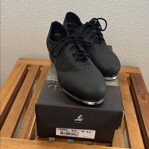 Adult Black Tap Shoes by Leo - New never used